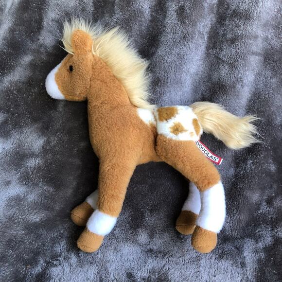 Douglas Horse Plush 10" Tan White Appaloosa Pony Spots Stuffed Animal Toy - Picture 1 of 9